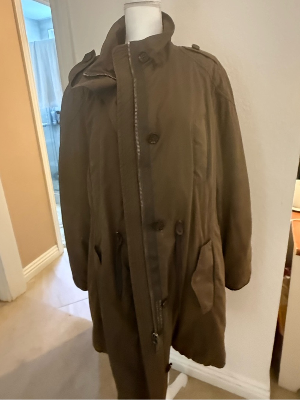 Burberry Brown Down Puffer Coat